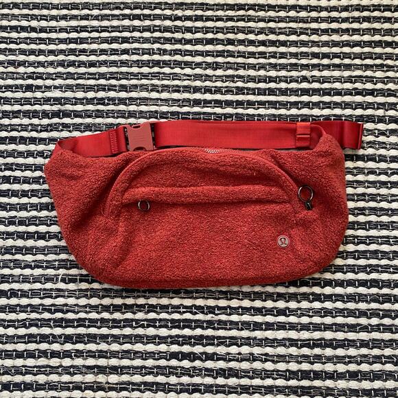 🌿Lululemon Sherpa On The Beat Heathered Magma Belt Bag Large - Picture 1 of 7